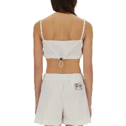 COTTON BANDEAU TOP