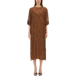 SILK MIDI DRESS