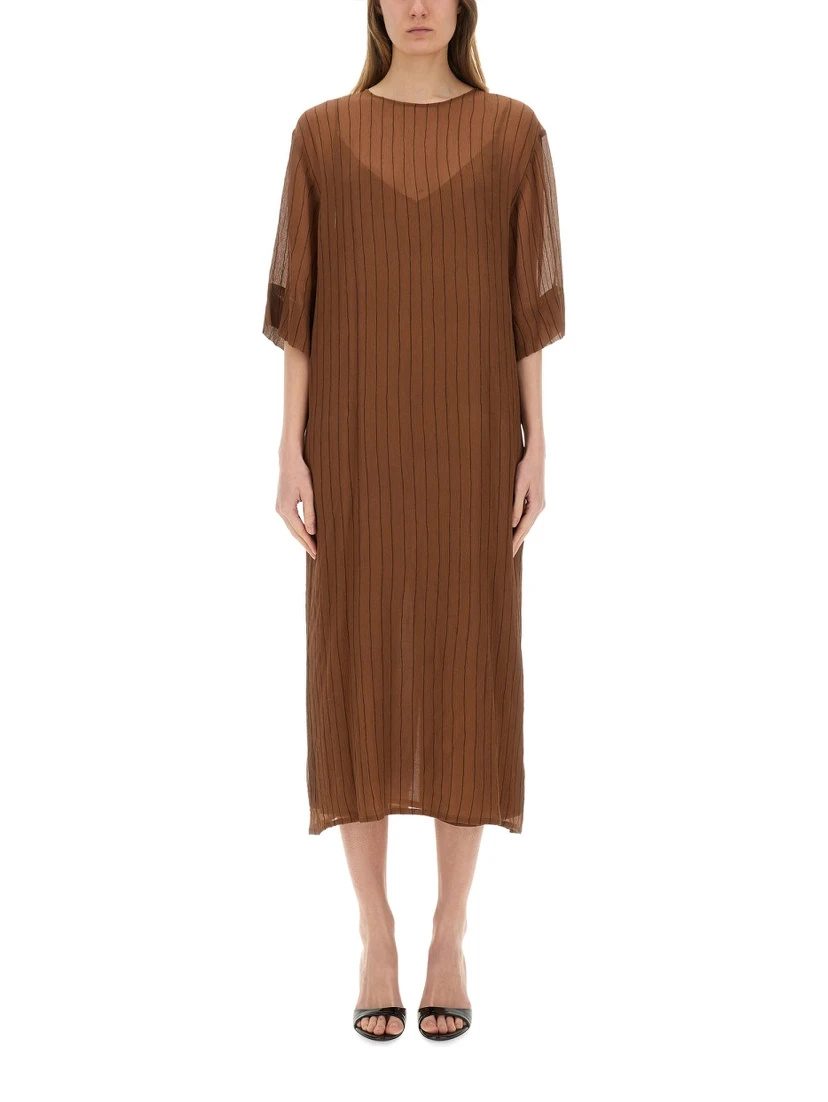 SILK MIDI DRESS