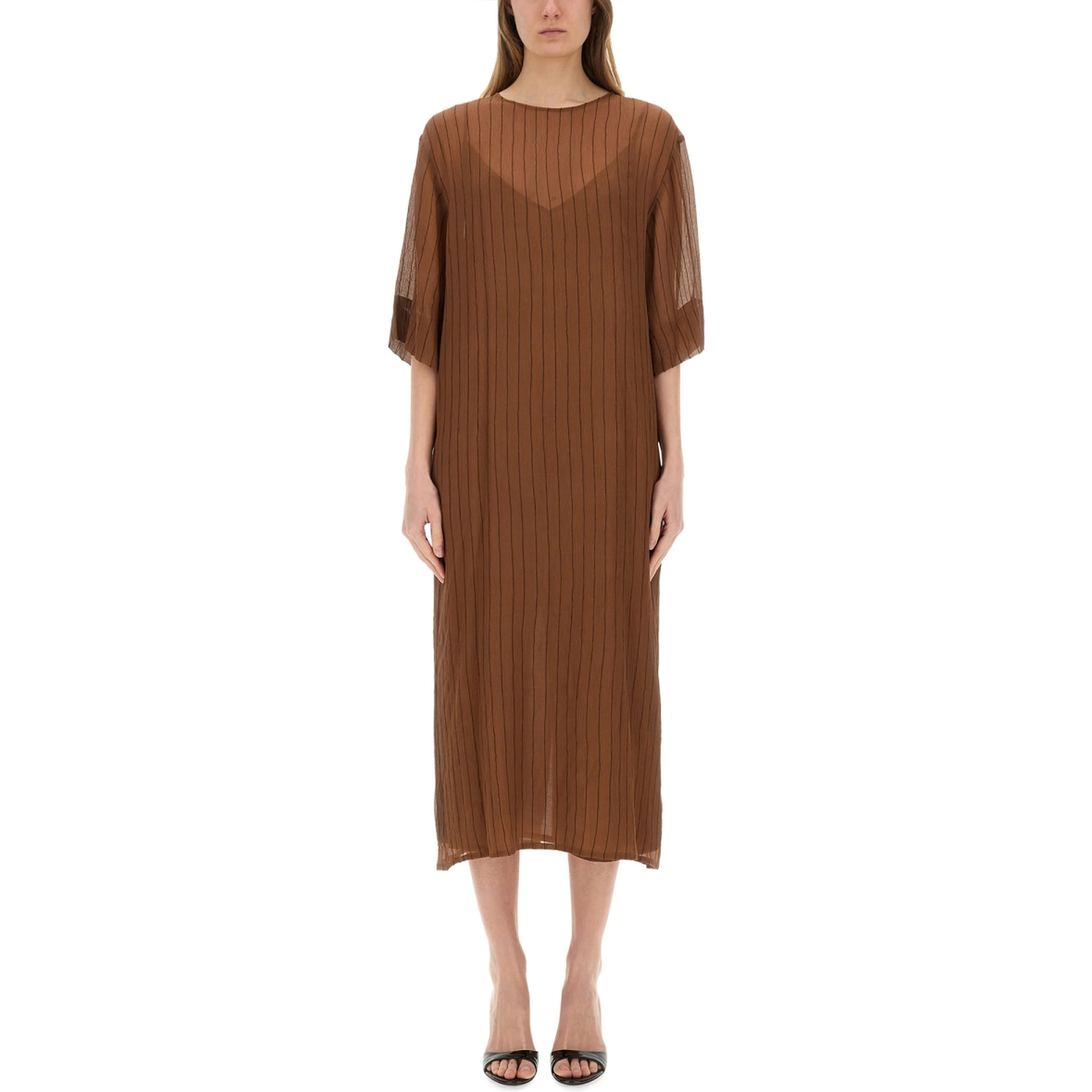 SILK MIDI DRESS