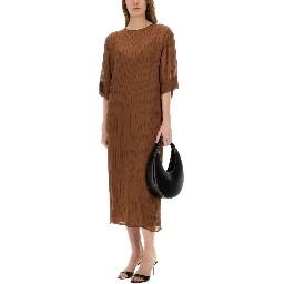 SILK MIDI DRESS