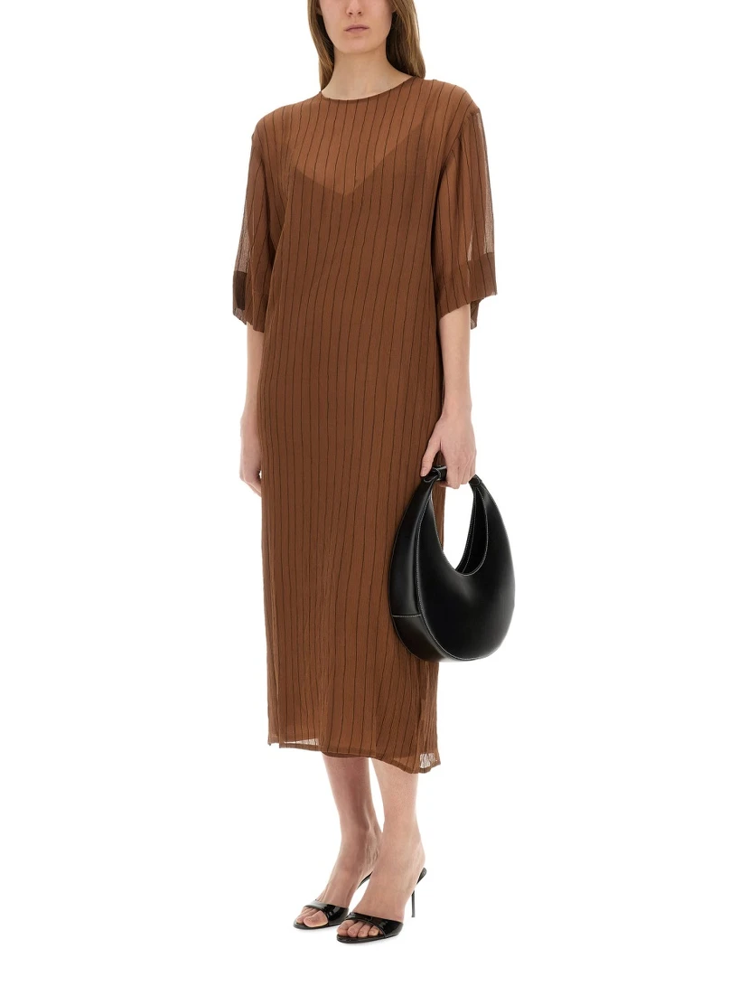 SILK MIDI DRESS