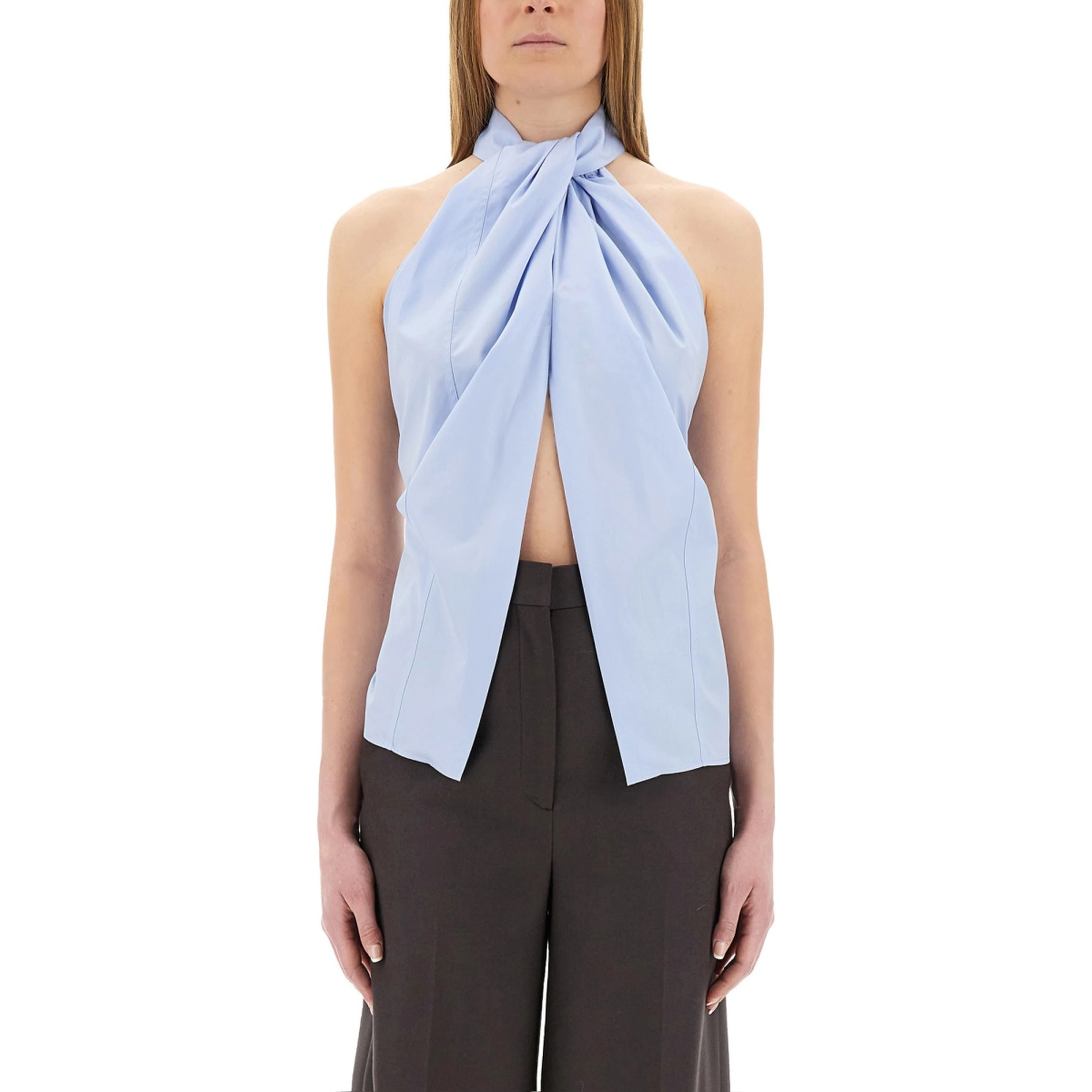 SLEEVELESS TOP WITH PANEL