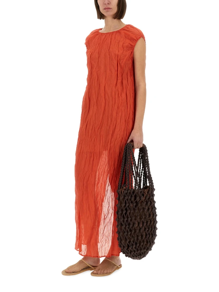 METALLIC GAUZE LONGUETTE DRESS alternative