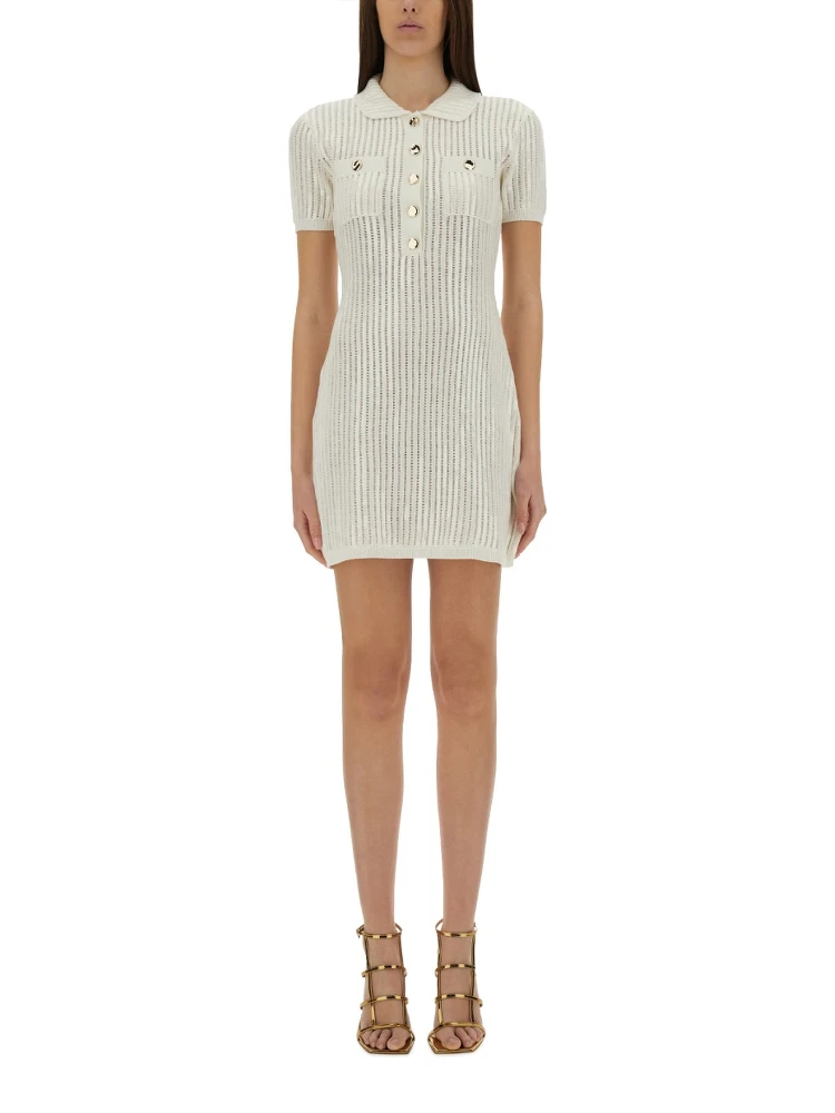MINI CROCHET DRESS WITH SEQUINS