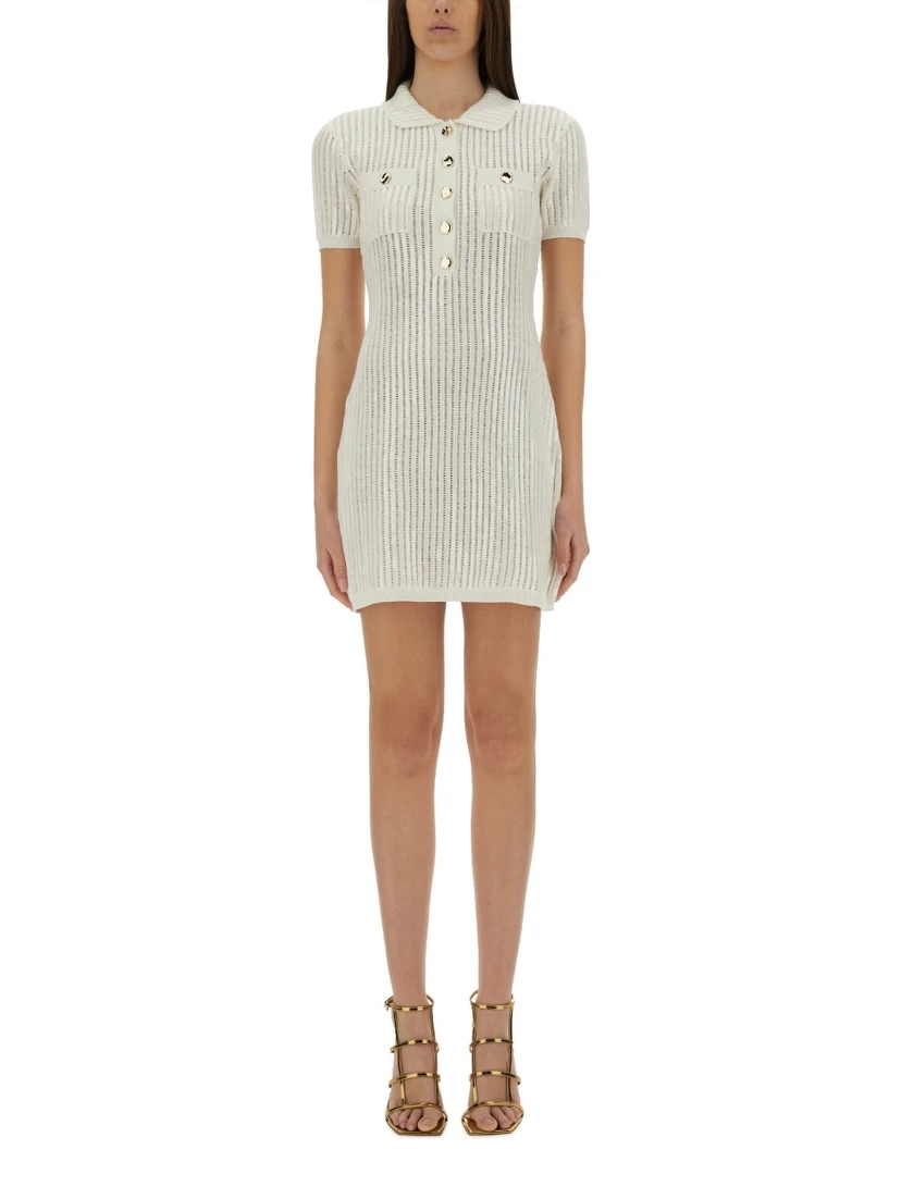 MINI CROCHET DRESS WITH SEQUINS