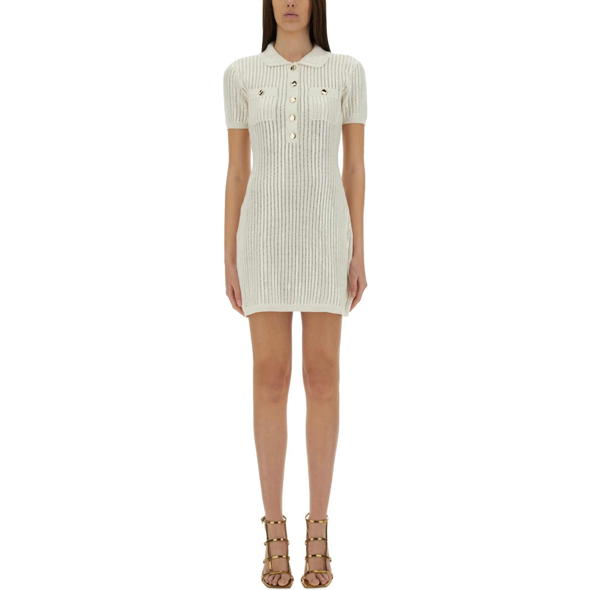 MINI CROCHET DRESS WITH SEQUINS