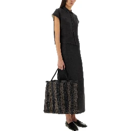 LINEN SKIRT WITH SLIT