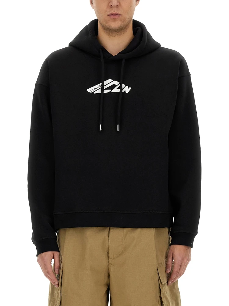 SWEATSHIRT WITH LOGO PRINT