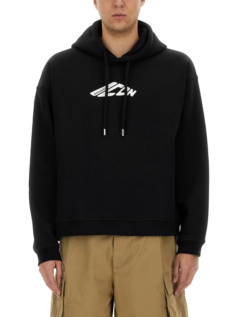 SWEATSHIRT WITH LOGO PRINT