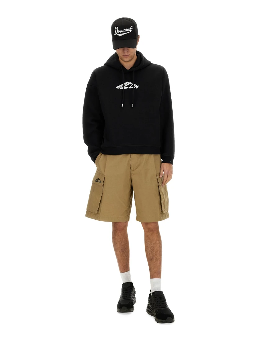 SWEATSHIRT WITH LOGO PRINT