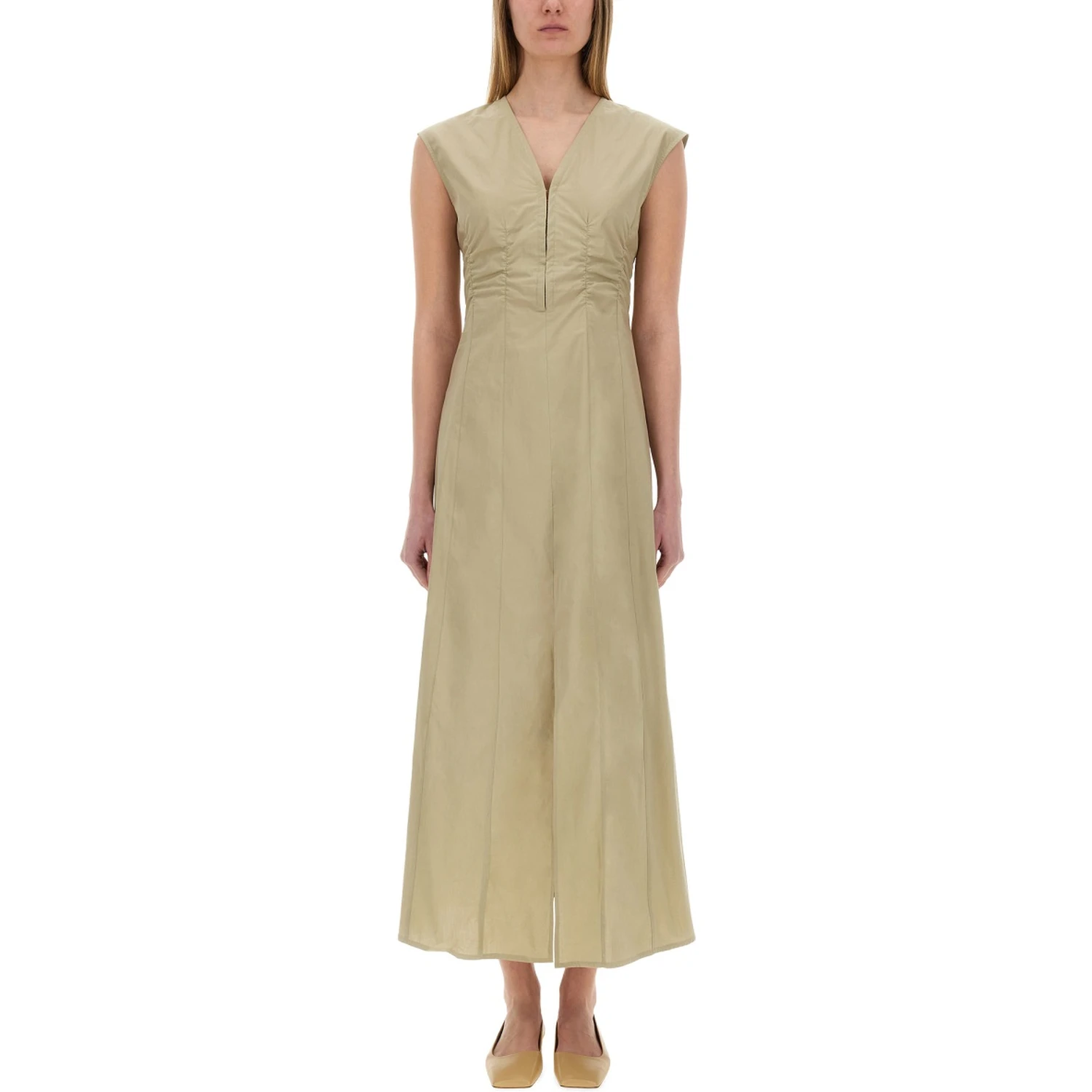 LONG POPLIN DRESS