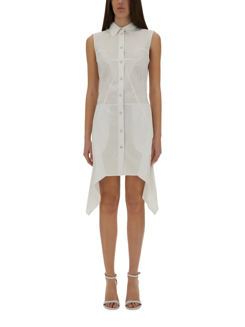 BUSTIER SHIRT DRESS