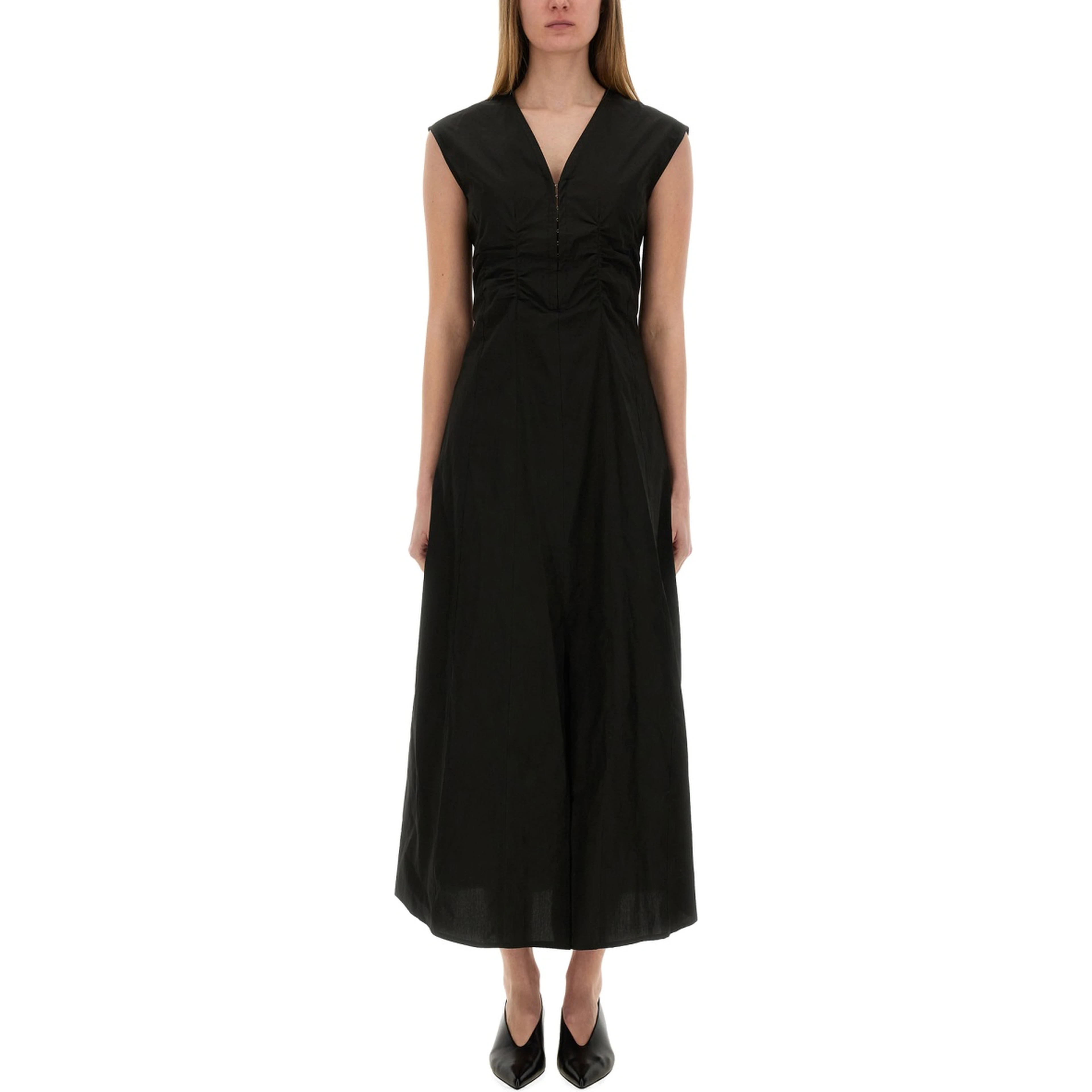 LONG POPLIN DRESS