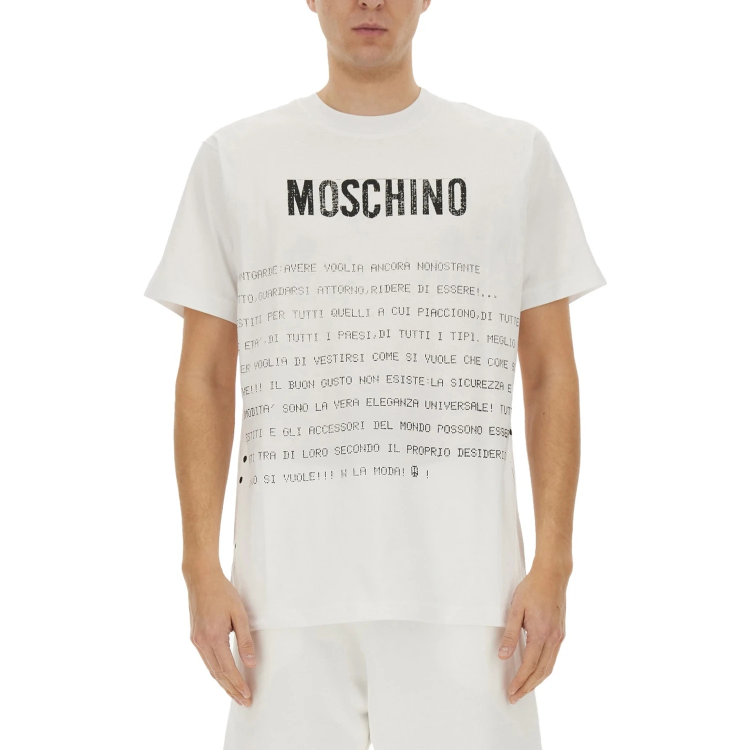 "MESSAGE PRINT" T-SHIRT