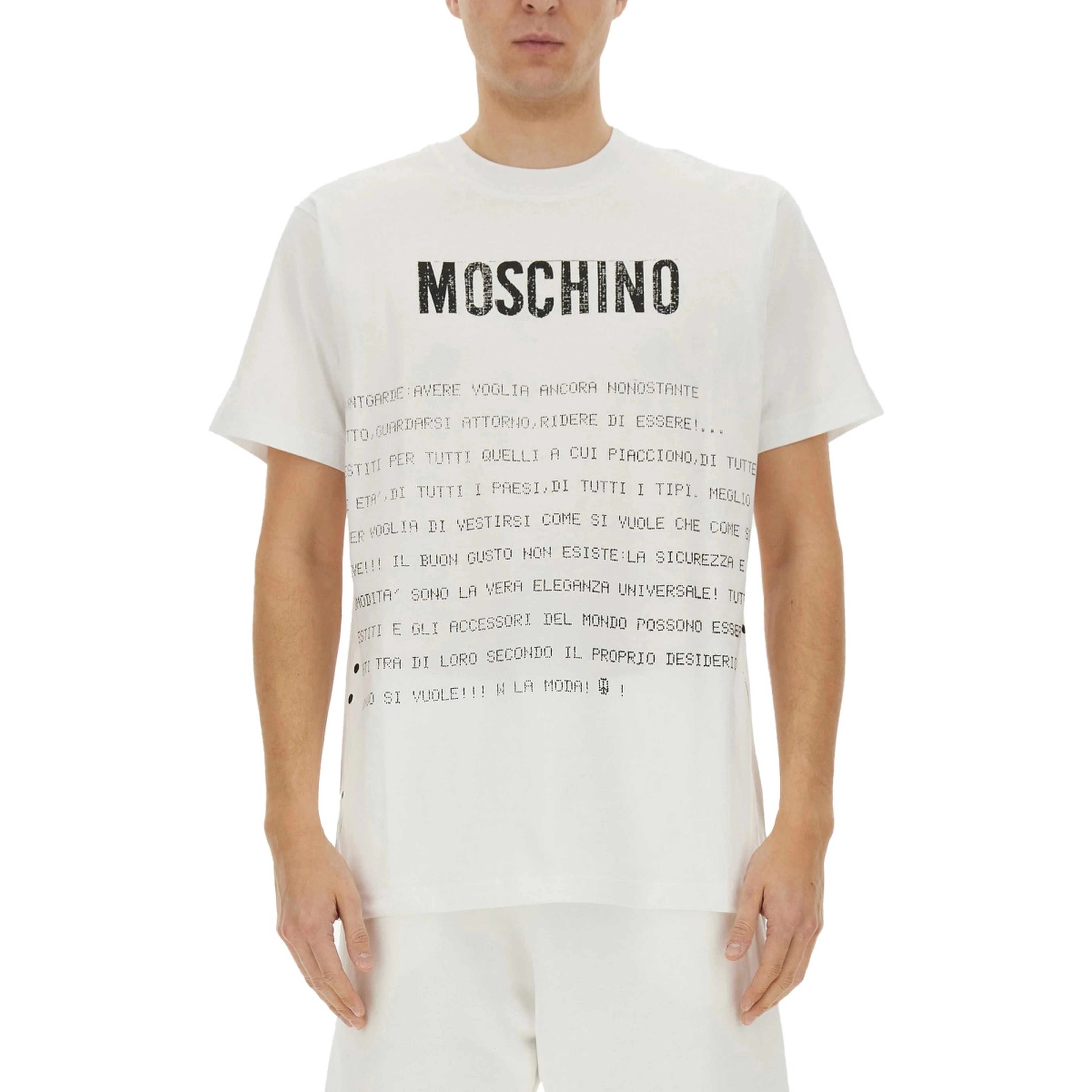 "MESSAGE PRINT" T-SHIRT