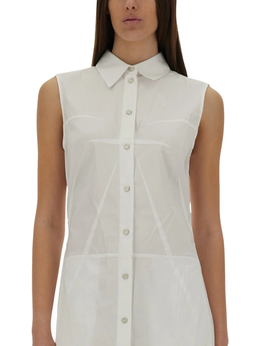BUSTIER SHIRT DRESS