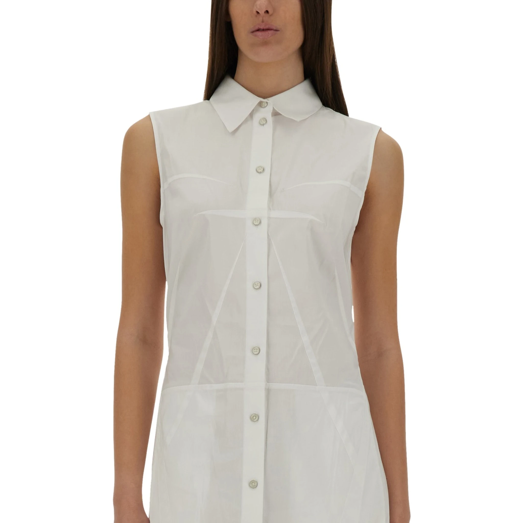 BUSTIER SHIRT DRESS
