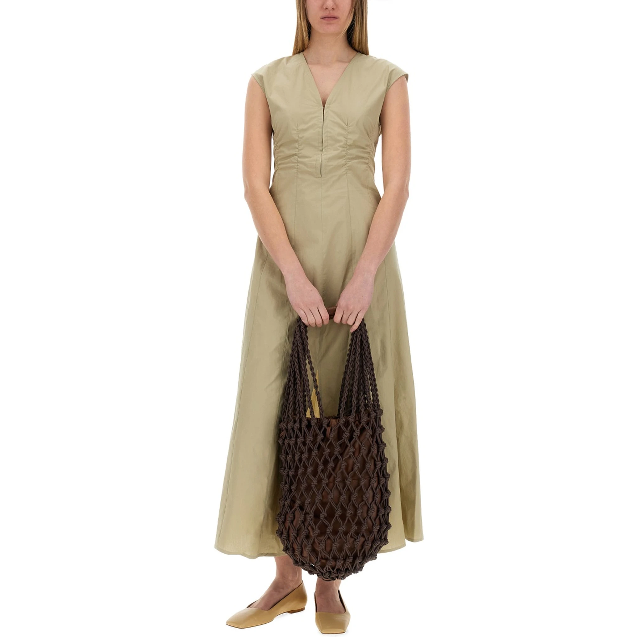 LONG POPLIN DRESS