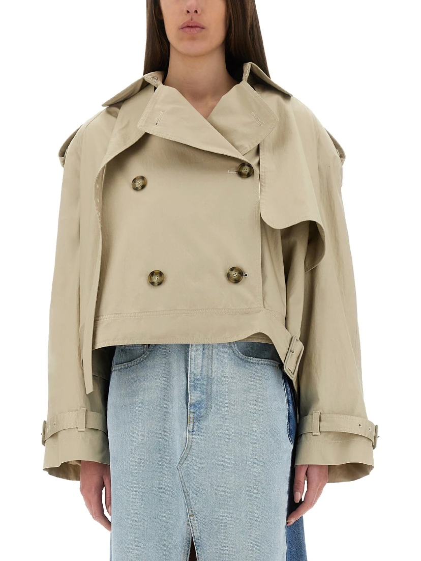 SHORT TRENCH COAT WITH BELT