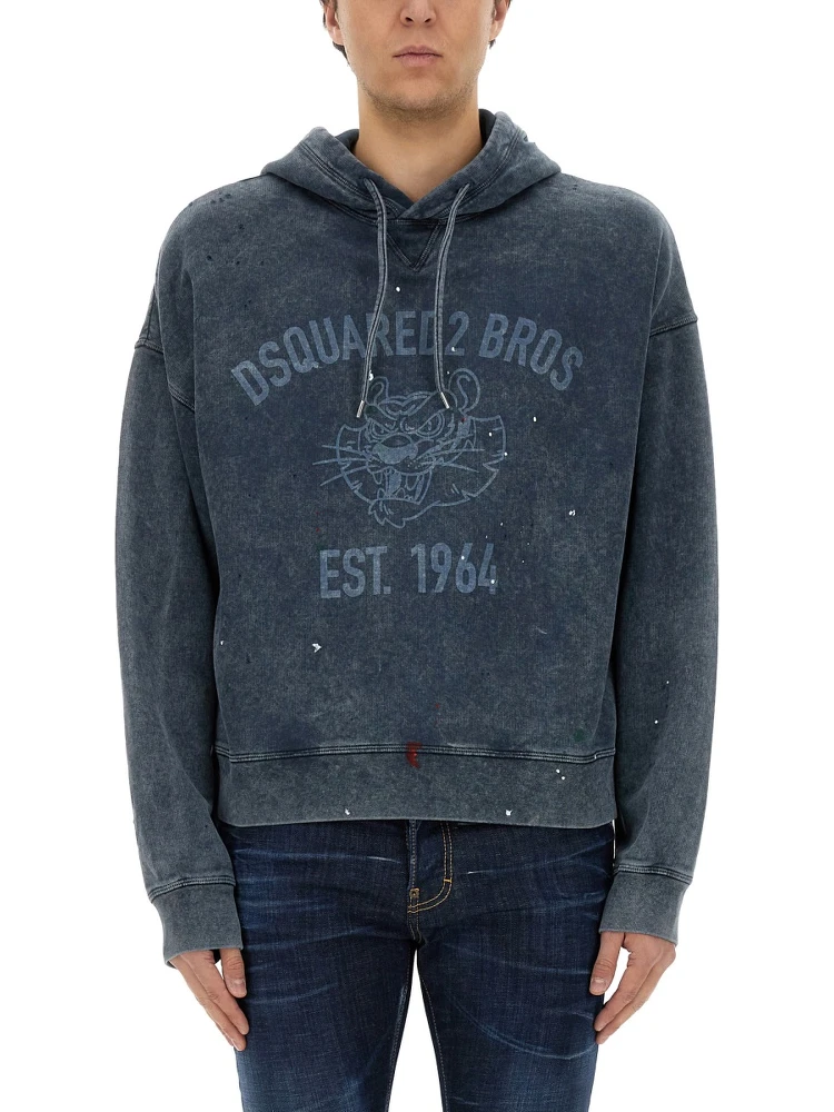 SWEATSHIRT WITH LOGO PRINT