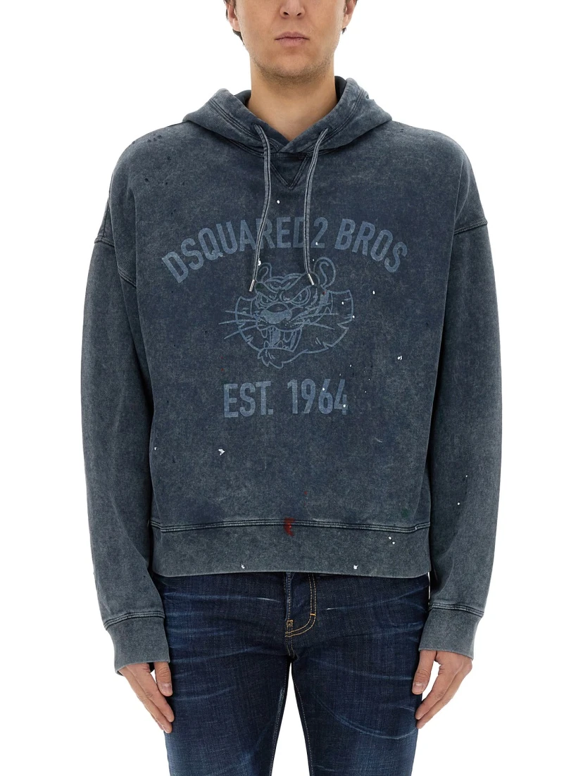 SWEATSHIRT WITH LOGO PRINT