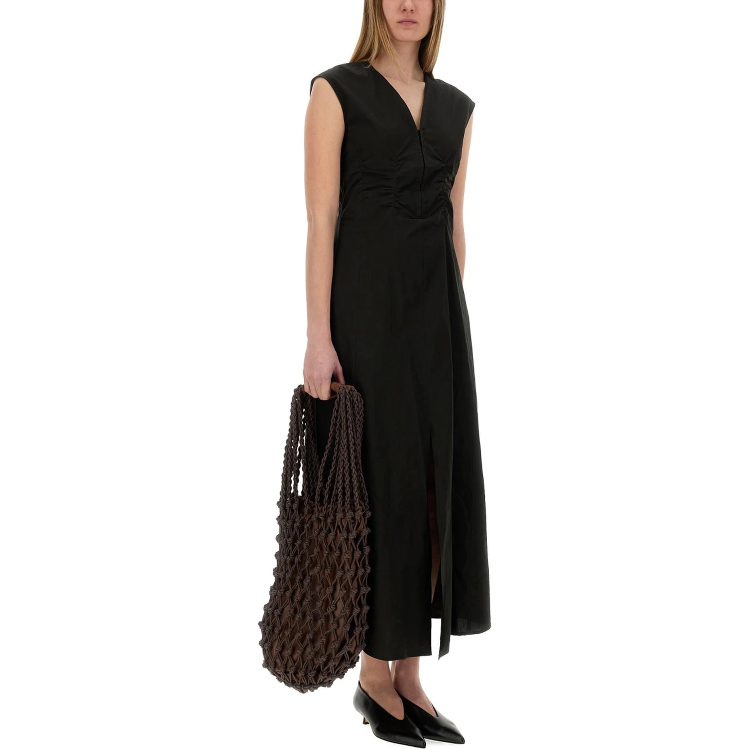 LONG POPLIN DRESS