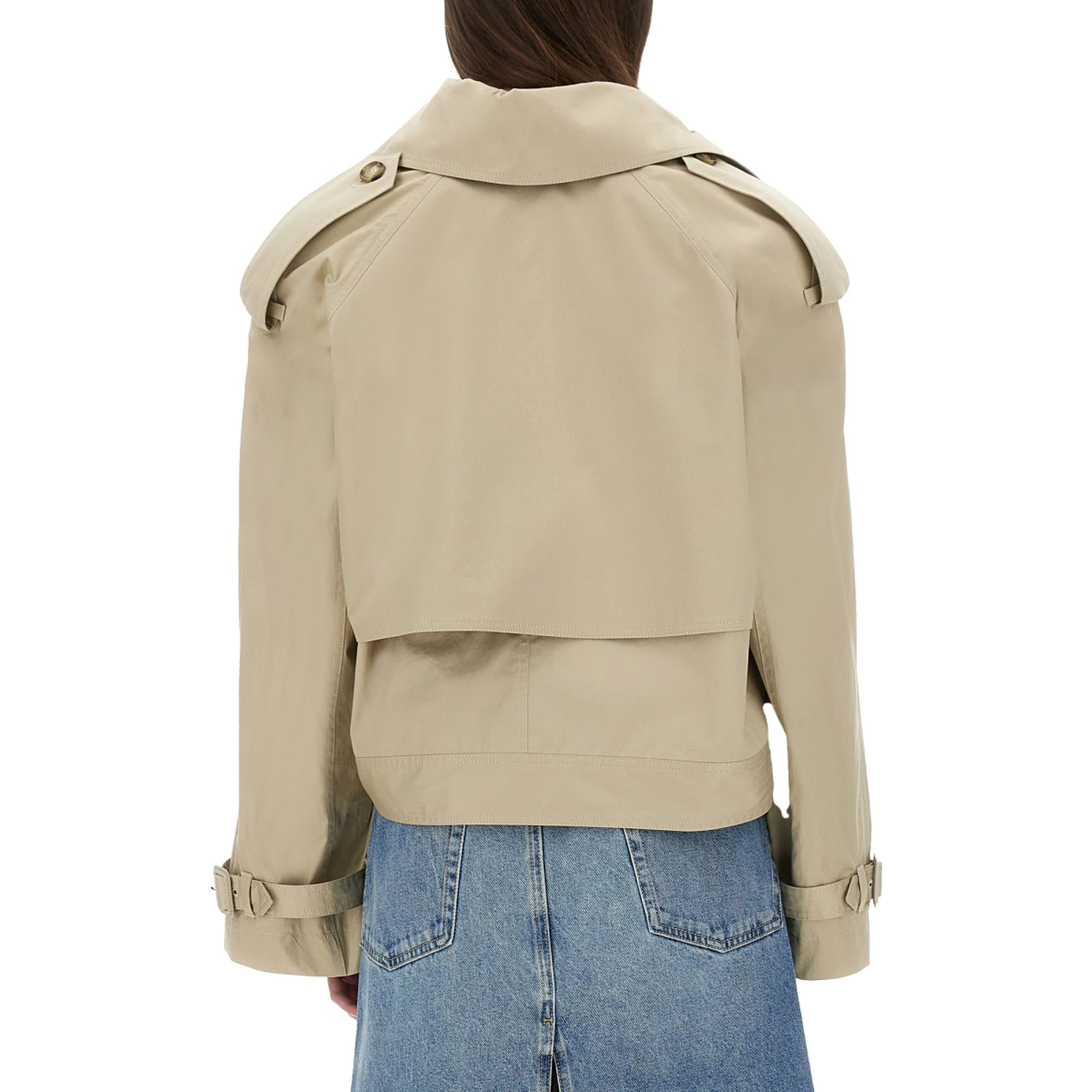 SHORT TRENCH COAT WITH BELT