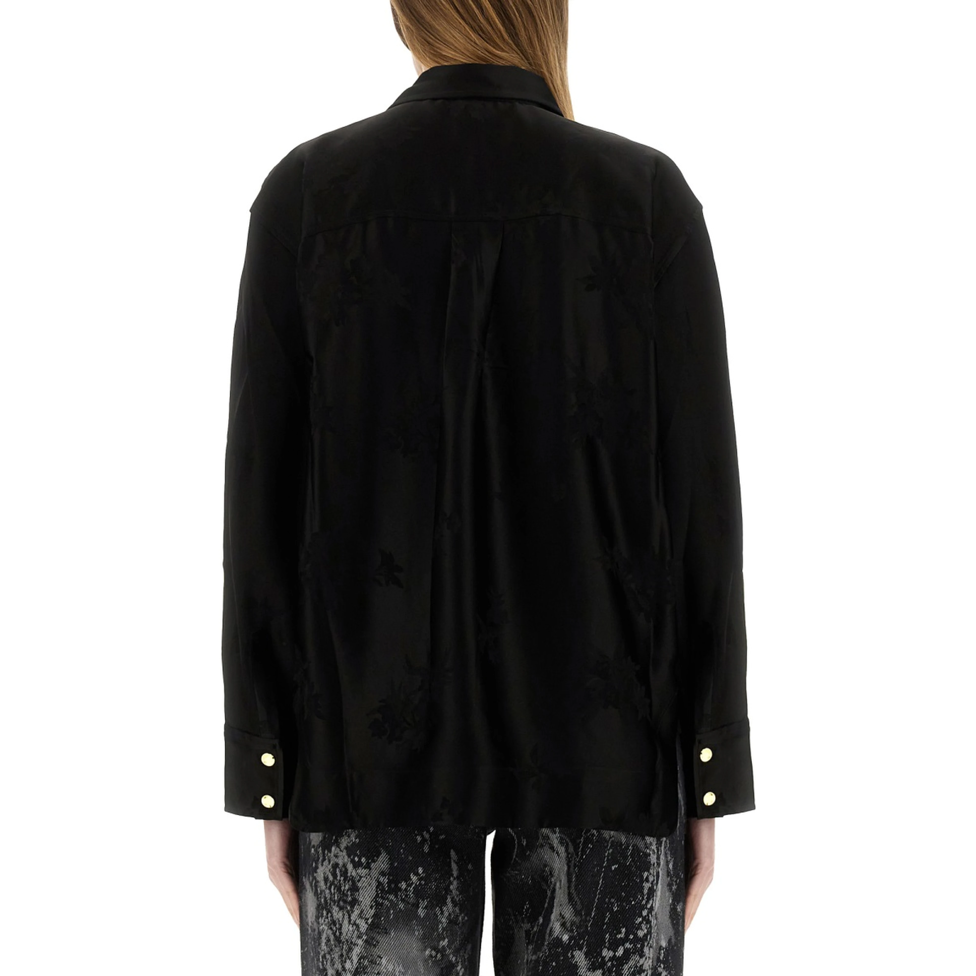 JACQUARD SATIN SHIRT
