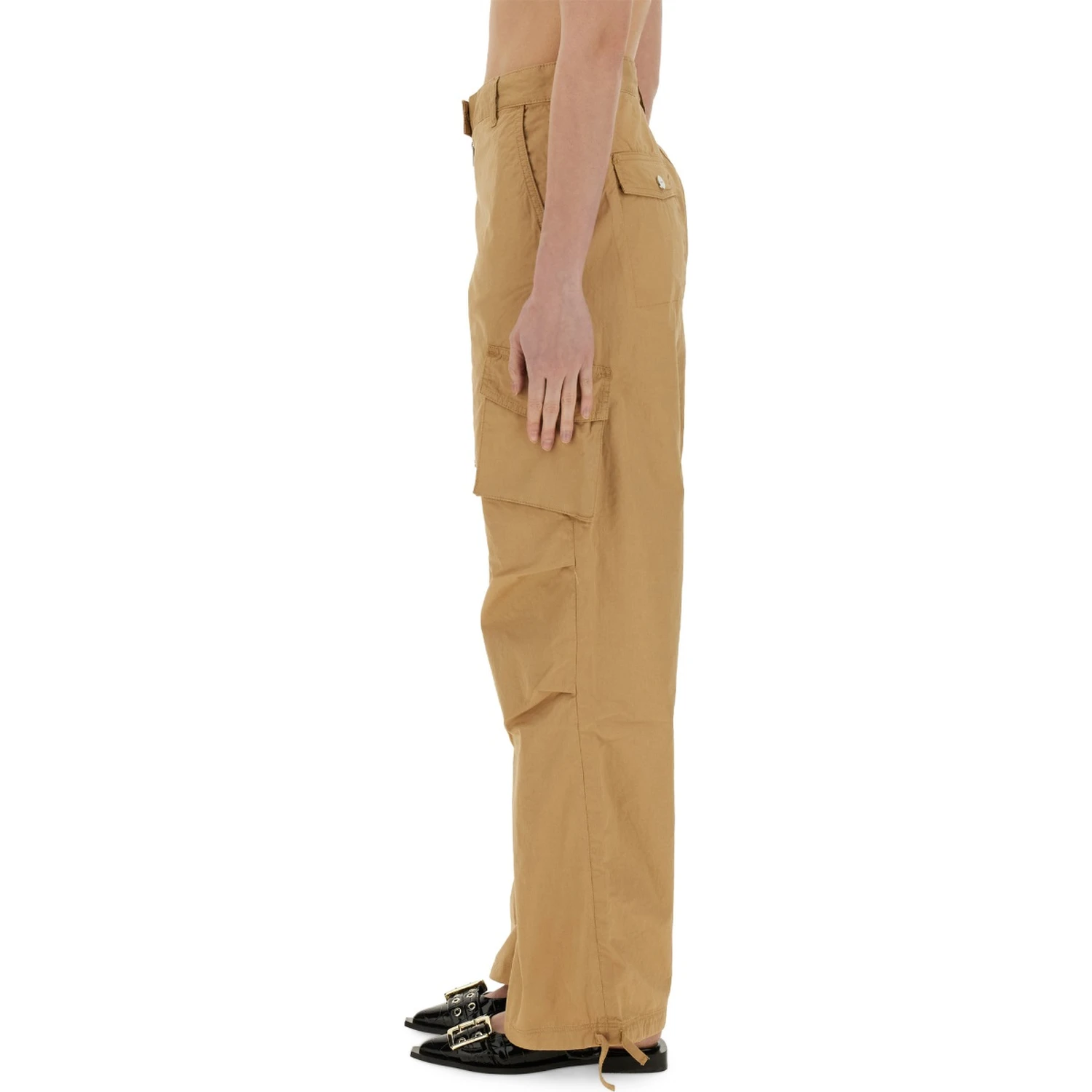 COTTON TWILL CARGO PANTS