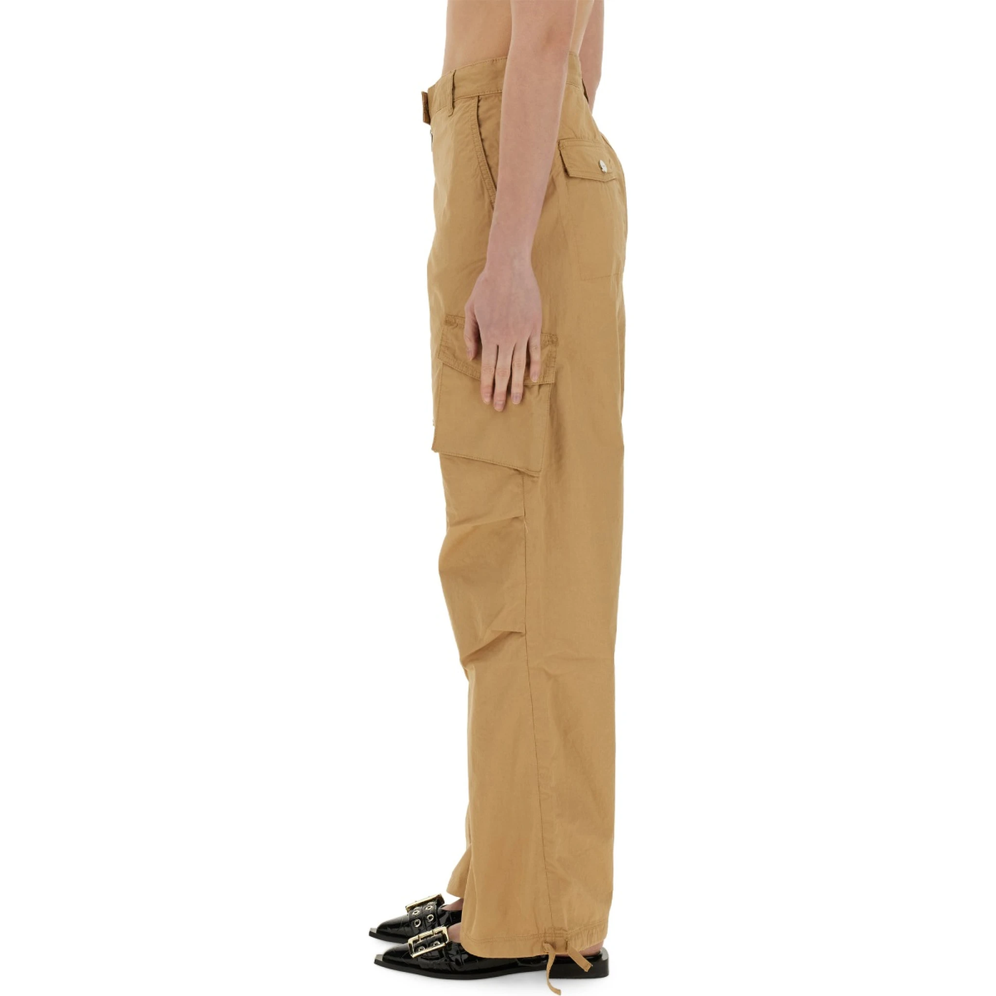 COTTON TWILL CARGO PANTS