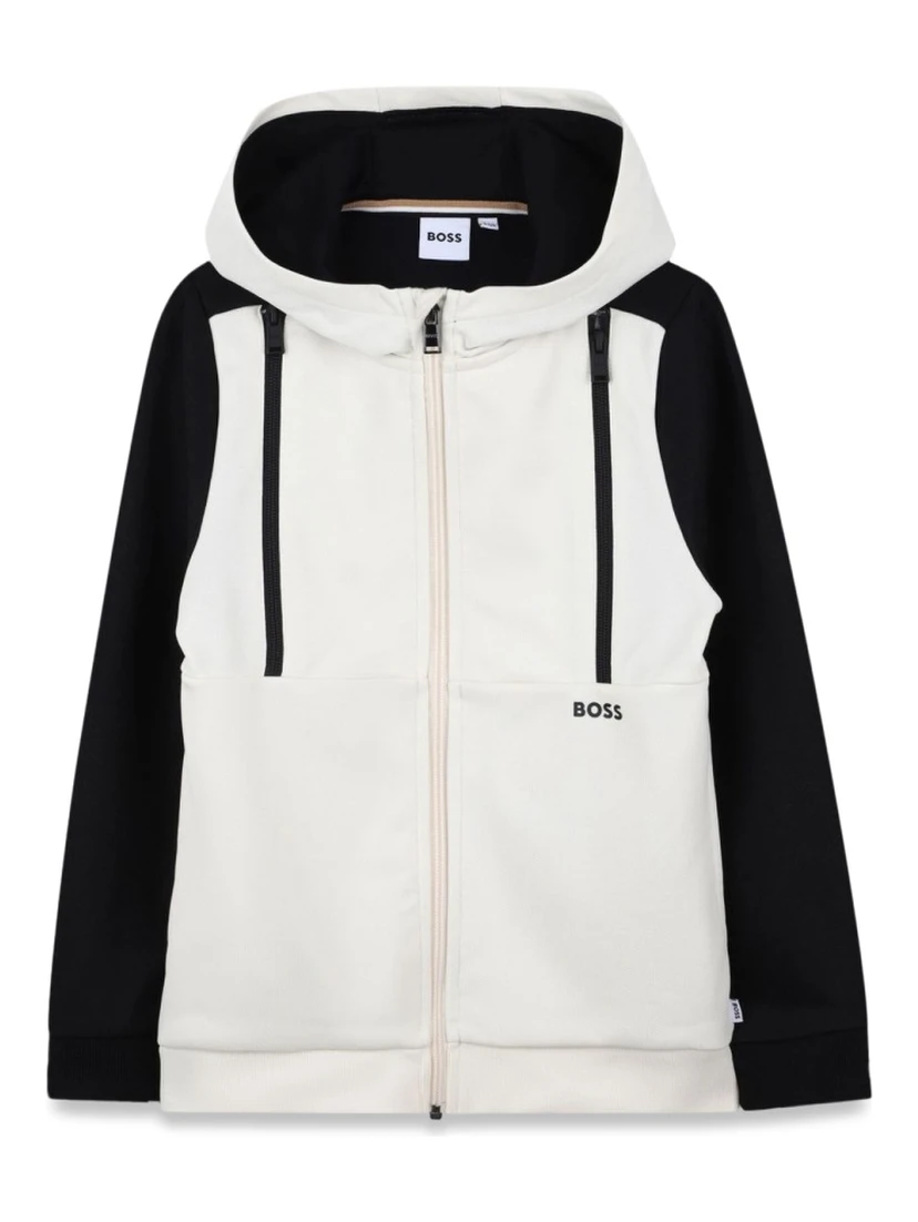 ZIP-UP CARDIGAN SET WITH SHORTS