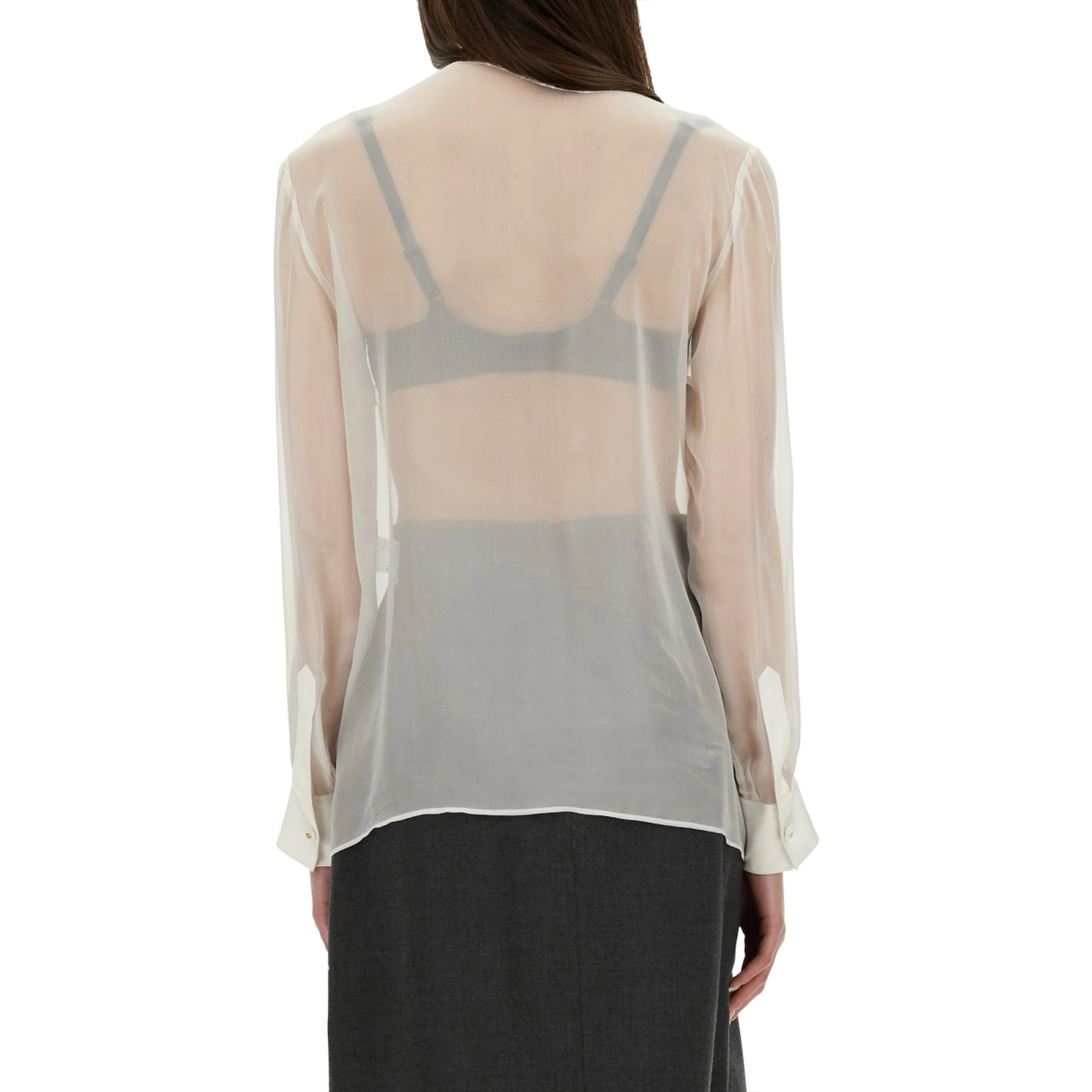 CHIFFON SHIRT WITH BOW