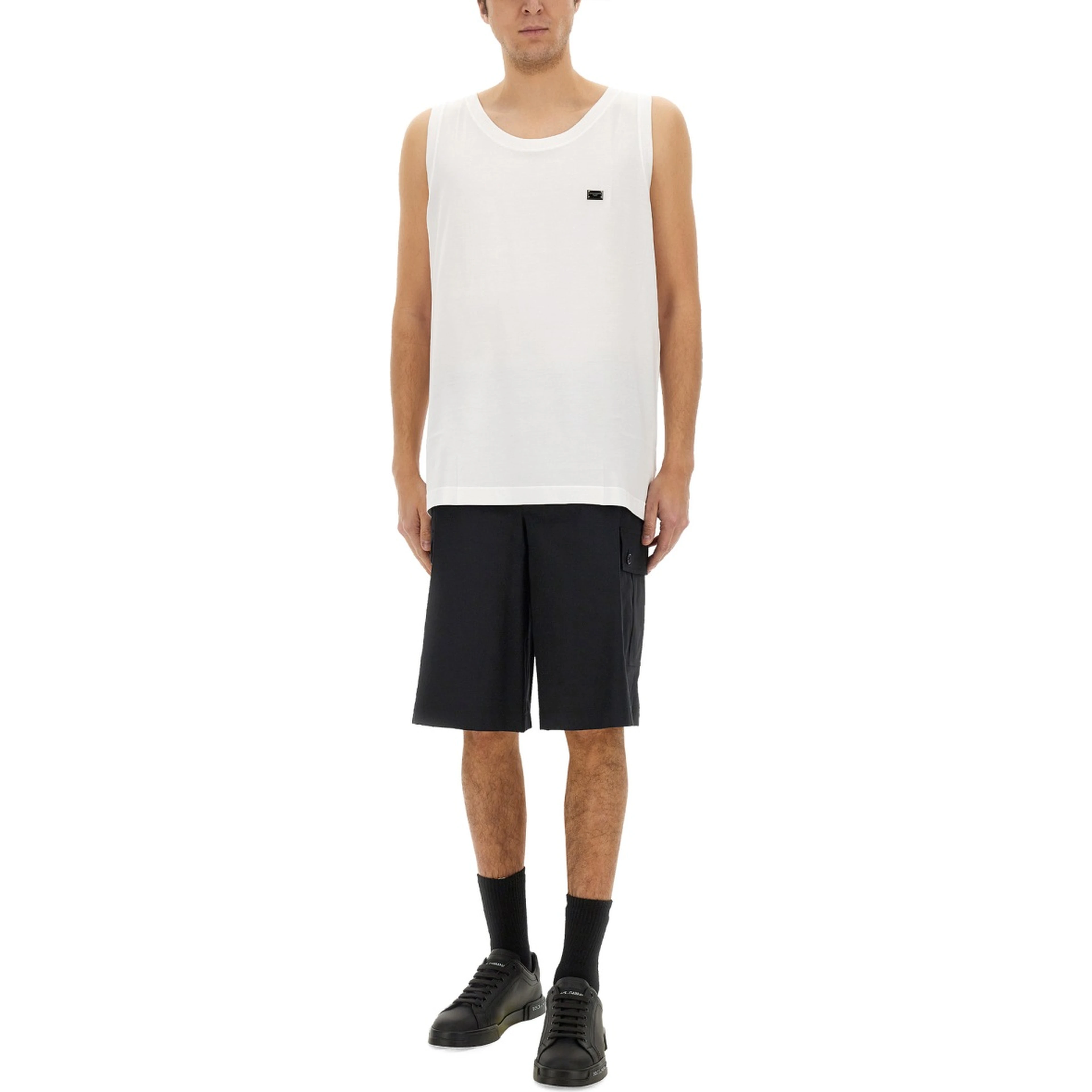 COTTON "OVER" TANK TOP