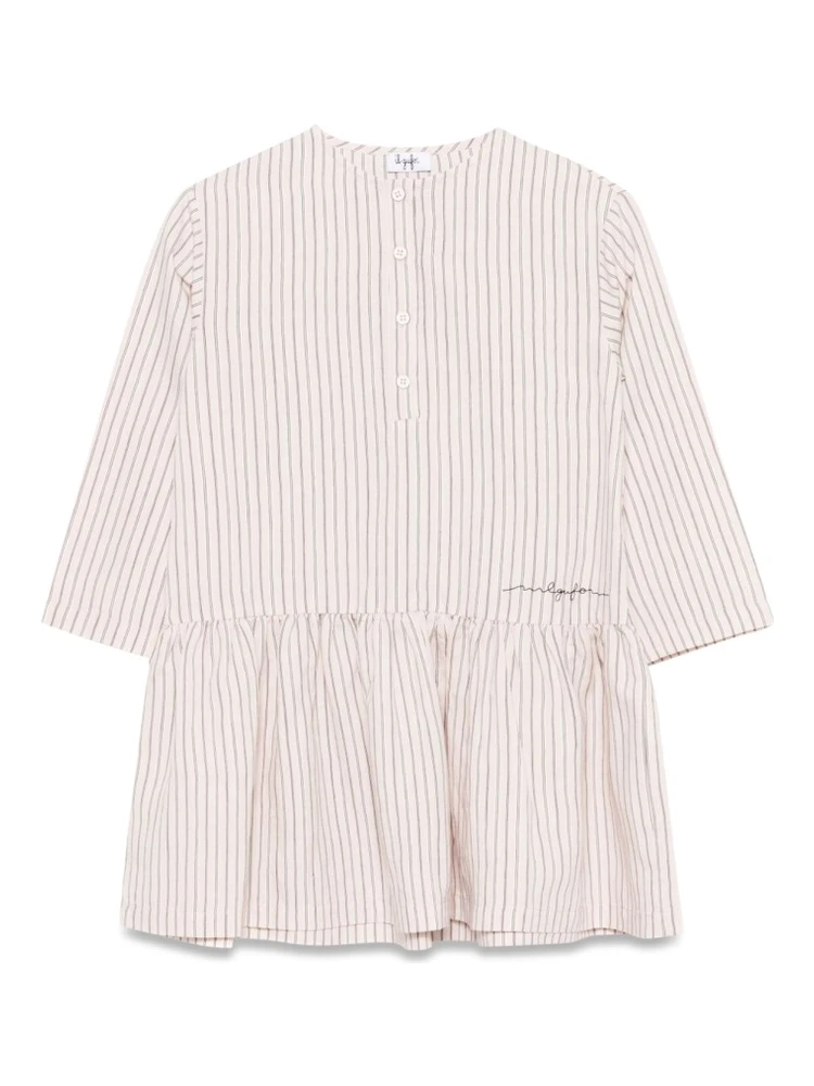 DRESS M/LONG FRAPPE