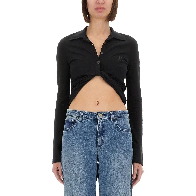 CROPPED POLO SHIRT "TWIST"