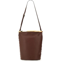 SMALL LEATHER BUCKET BAG