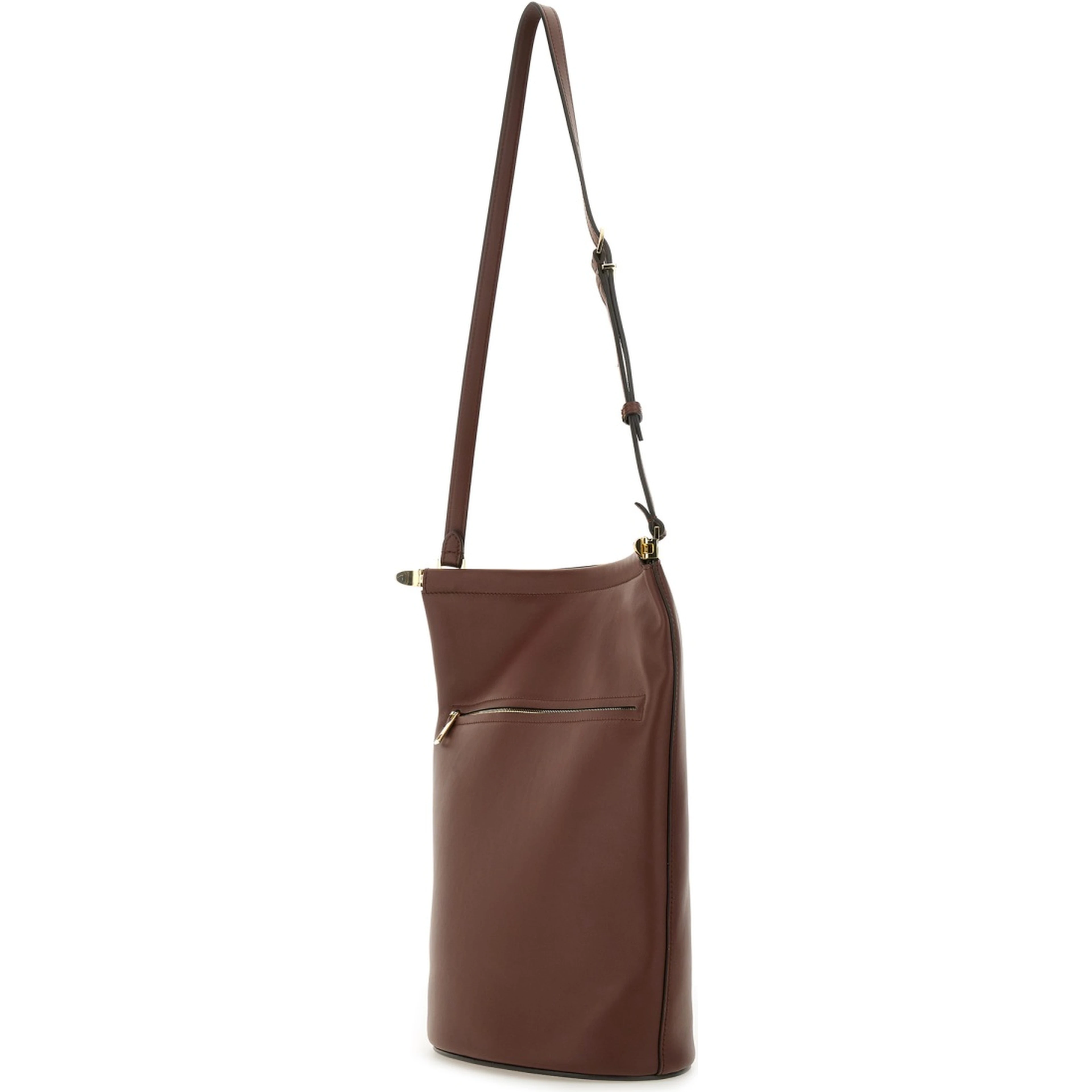 SMALL LEATHER BUCKET BAG