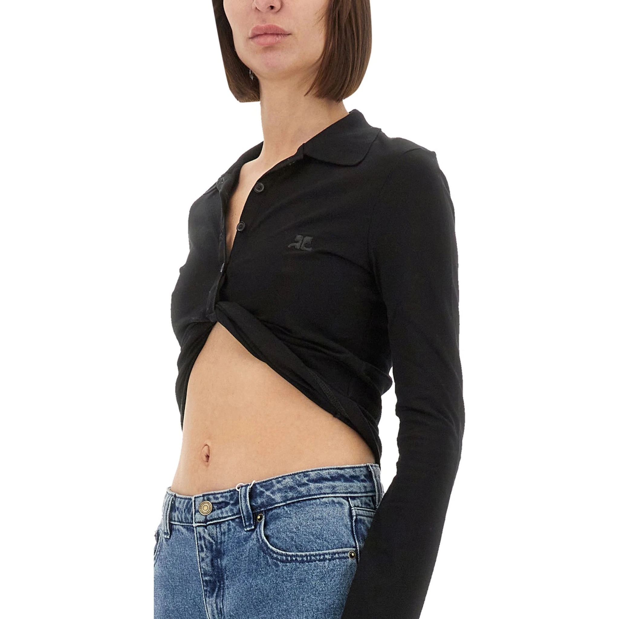 CROPPED POLO SHIRT "TWIST"