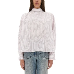BLOUSE WITH KNOTTED COLLAR
