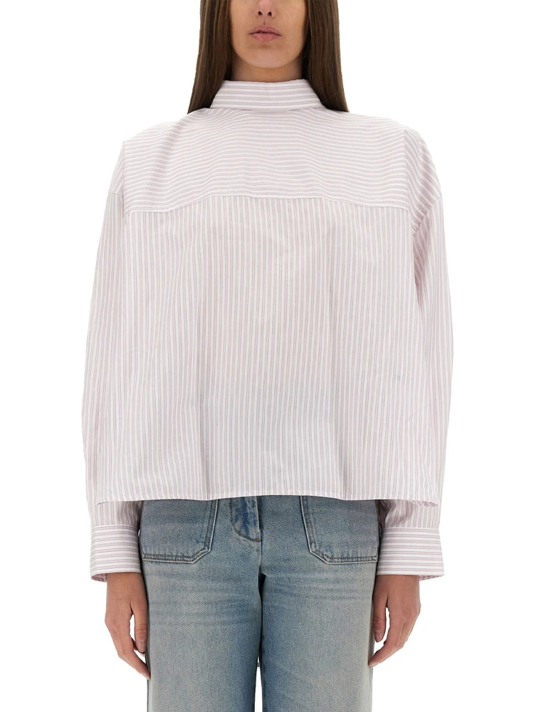 BLOUSE WITH KNOTTED COLLAR