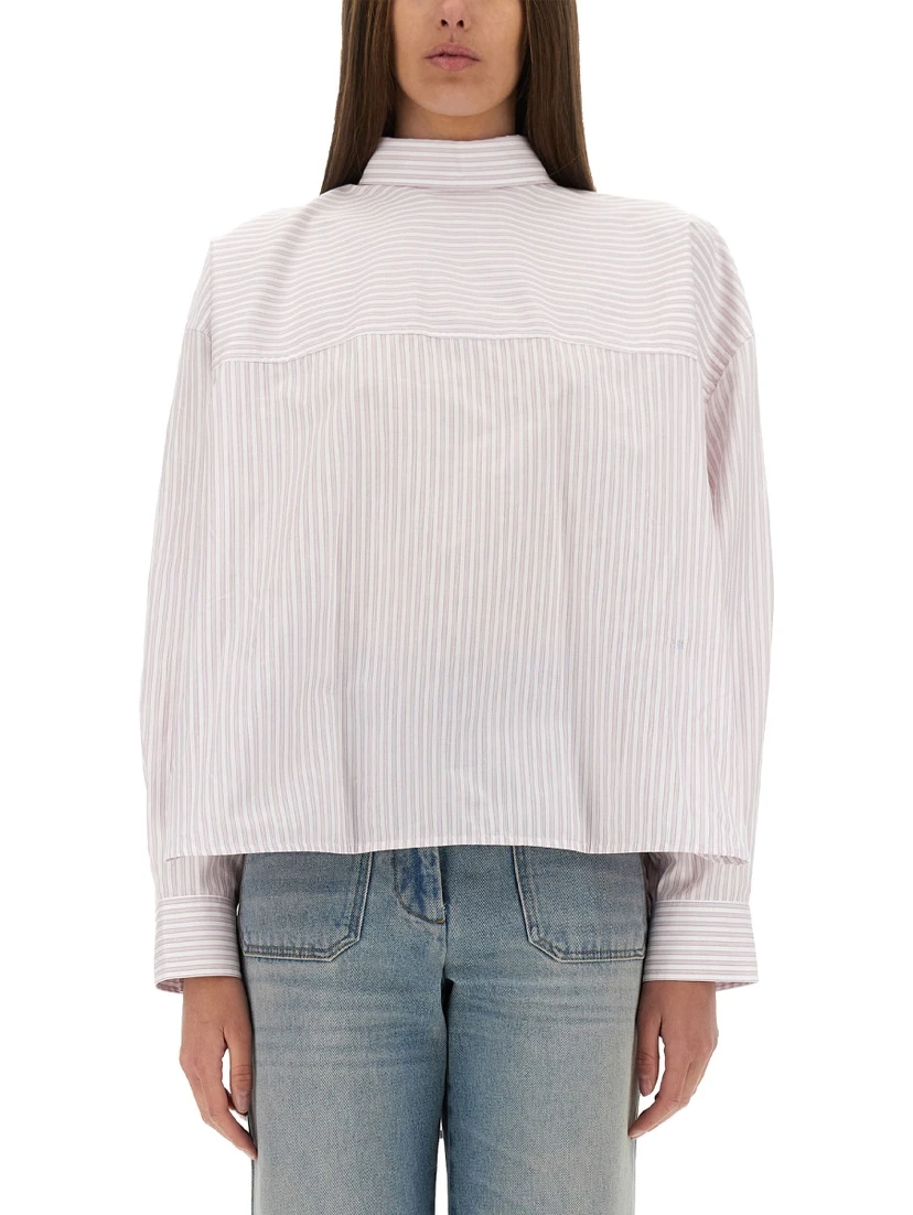BLOUSE WITH KNOTTED COLLAR