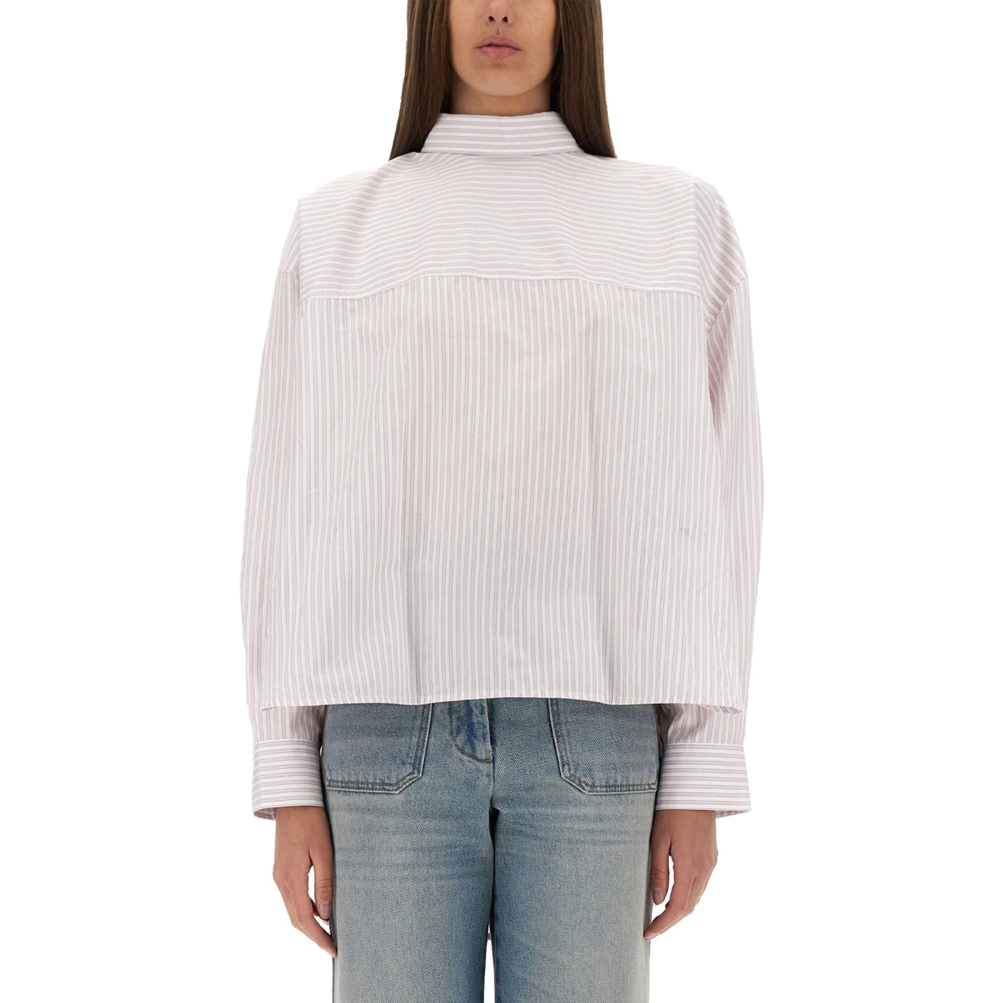 BLOUSE WITH KNOTTED COLLAR