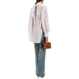 BLOUSE WITH KNOTTED COLLAR