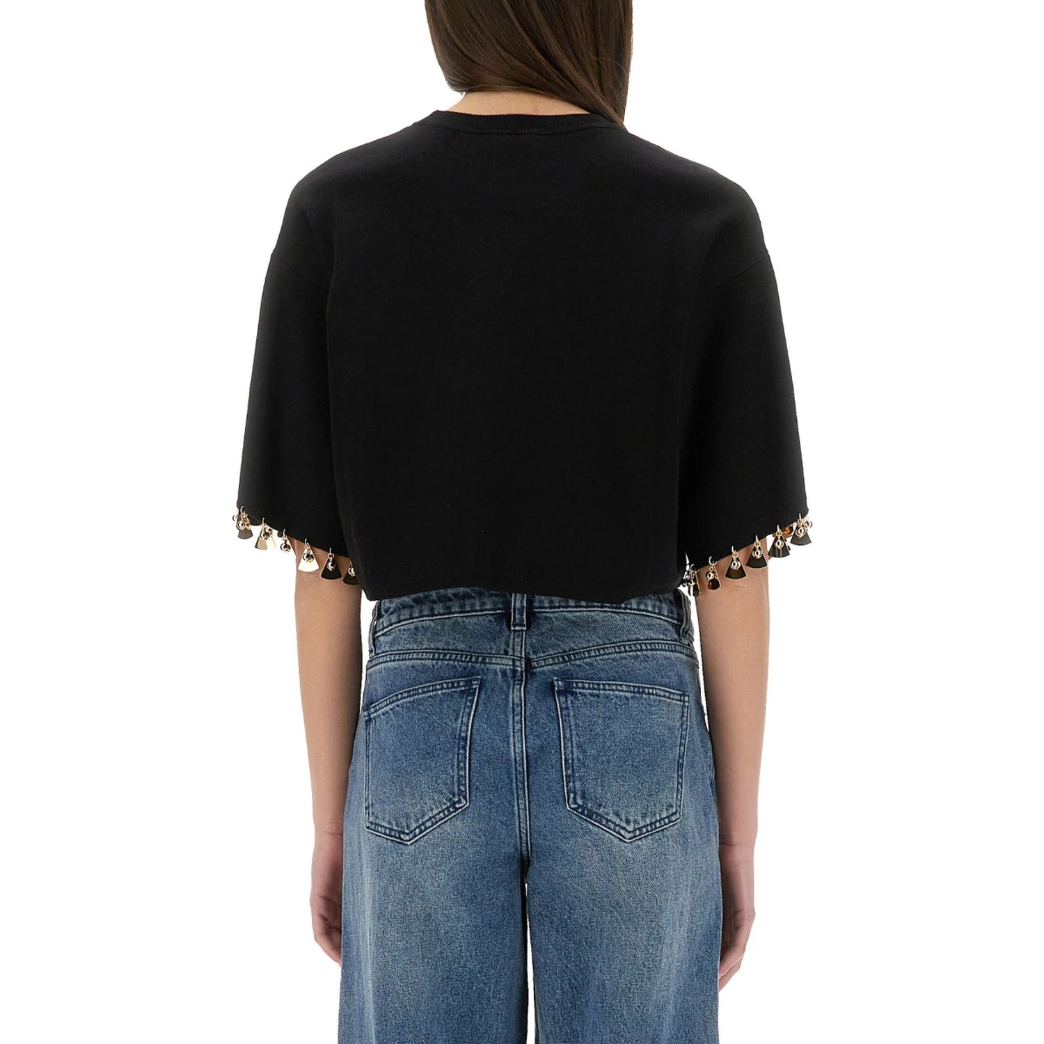 KNIT CROP T-SHIRT