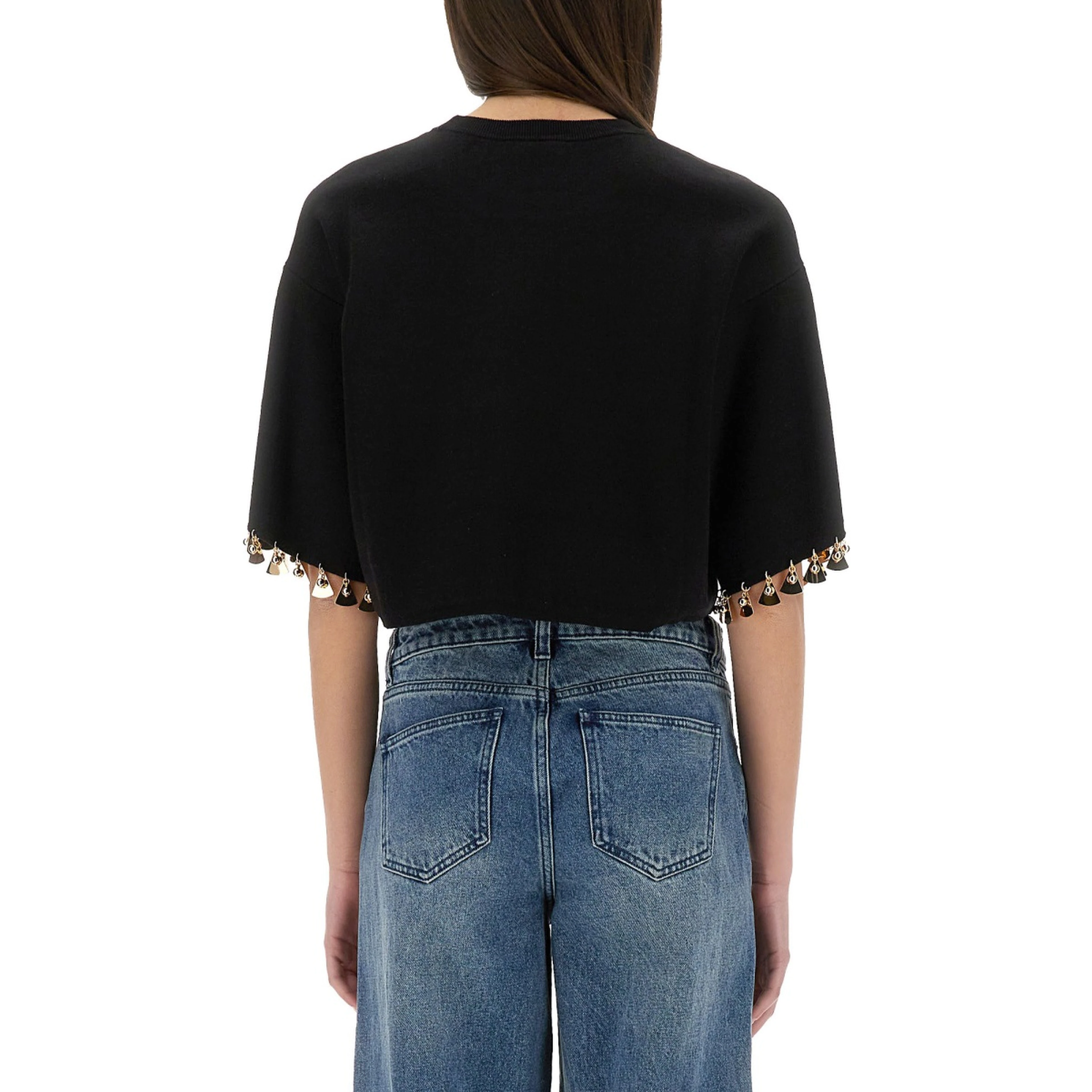KNIT CROP T-SHIRT