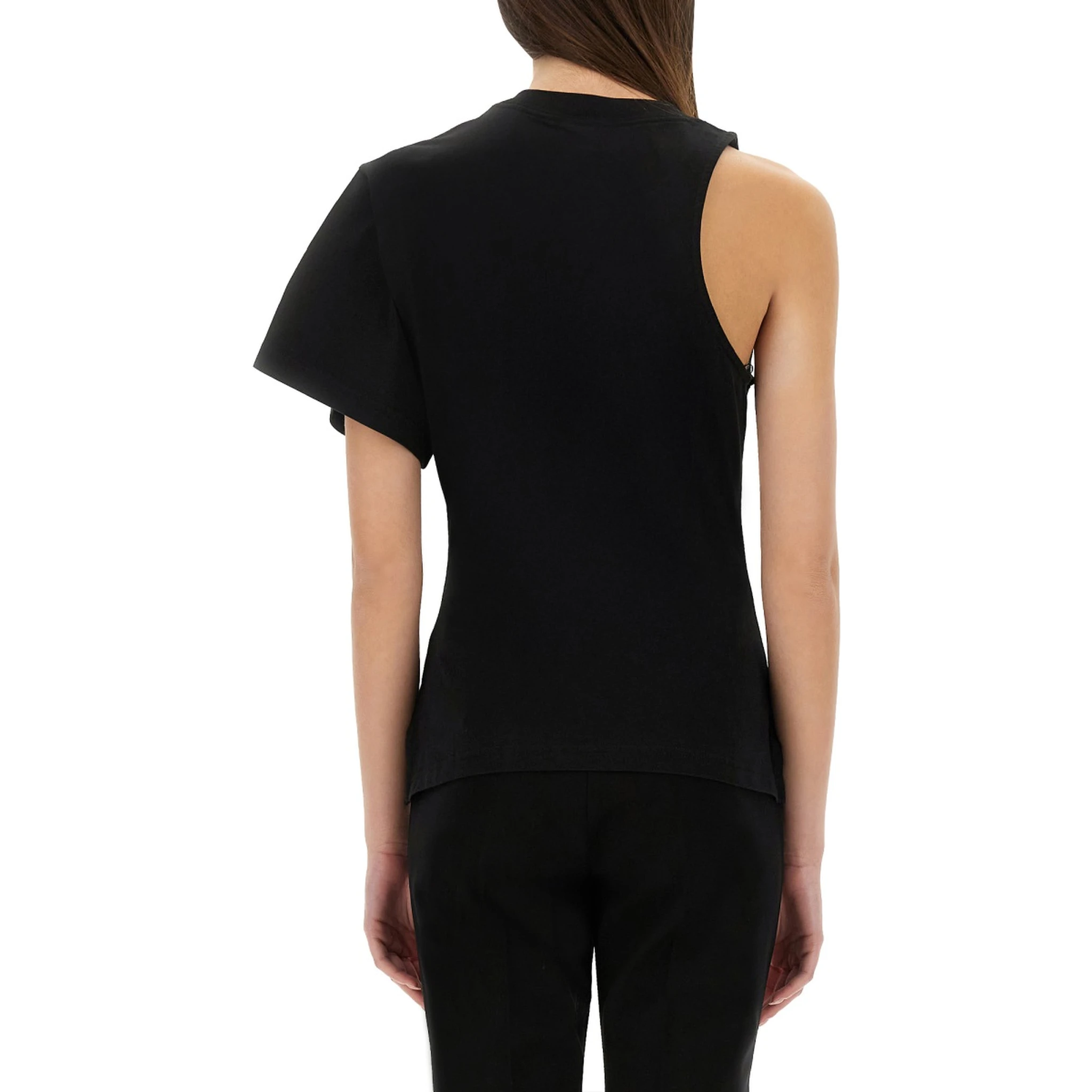 تيشيرت بكتف واحد بنقشة غوص