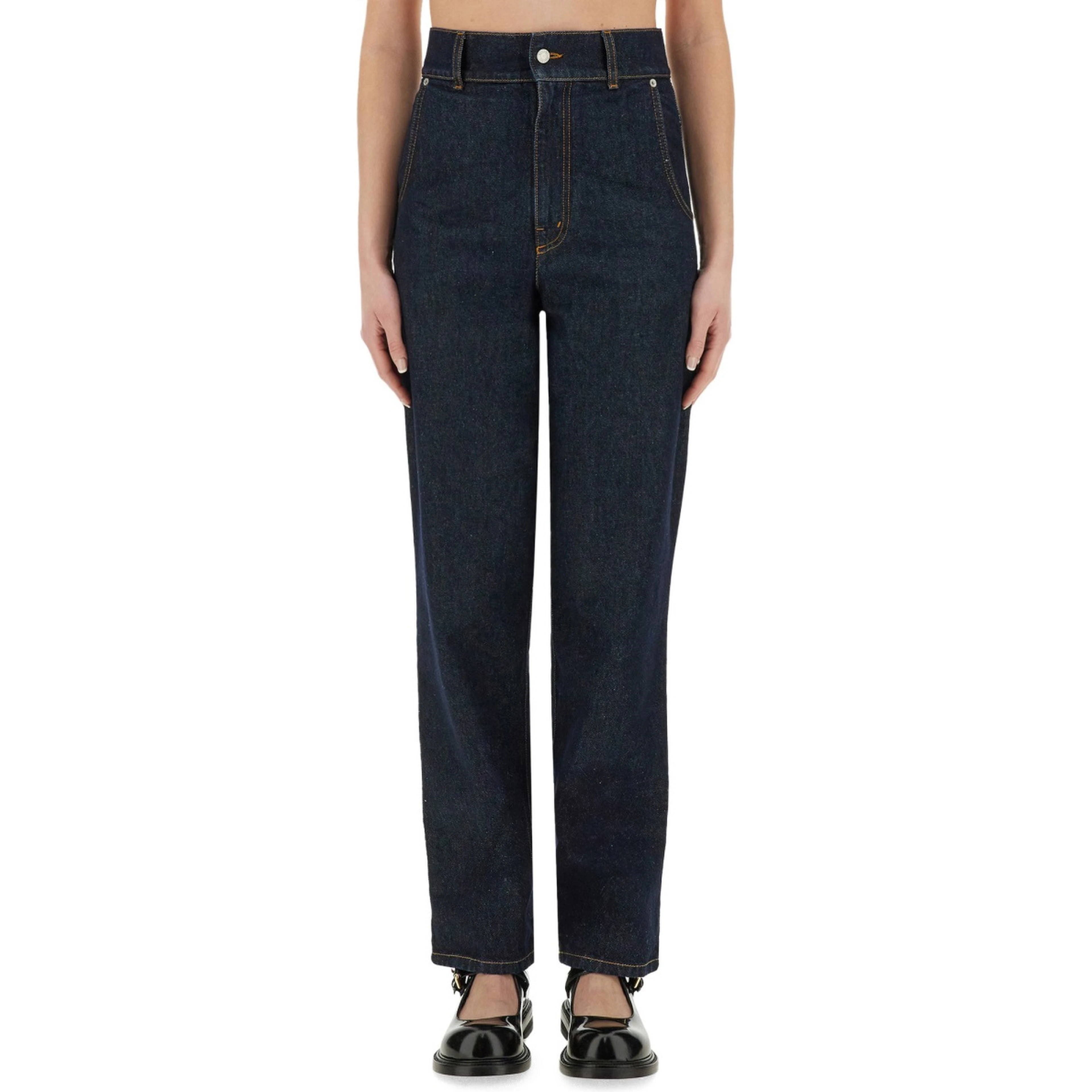 "LAUREL CROWN PATCH" DENIM PANTS