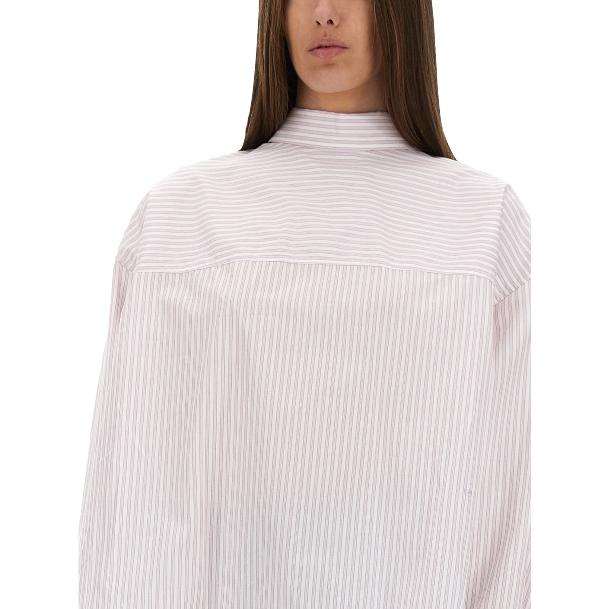 BLOUSE WITH KNOTTED COLLAR