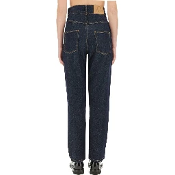 "LAUREL CROWN PATCH" DENIM PANTS